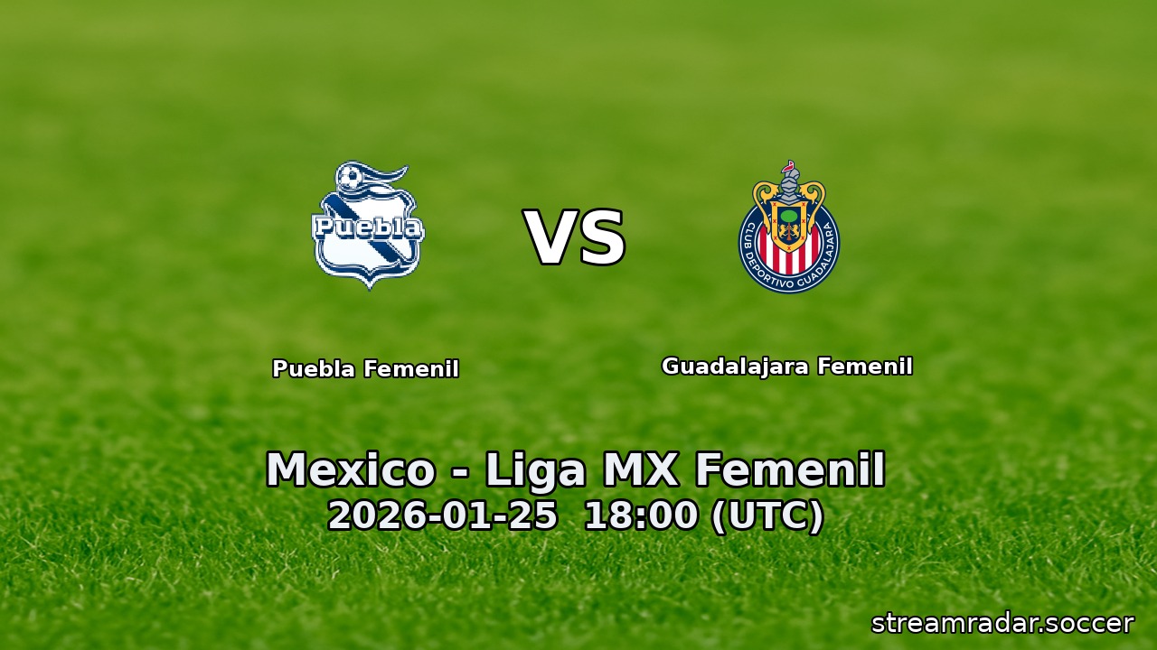 Puebla Femenil vs Guadalajara Femenil