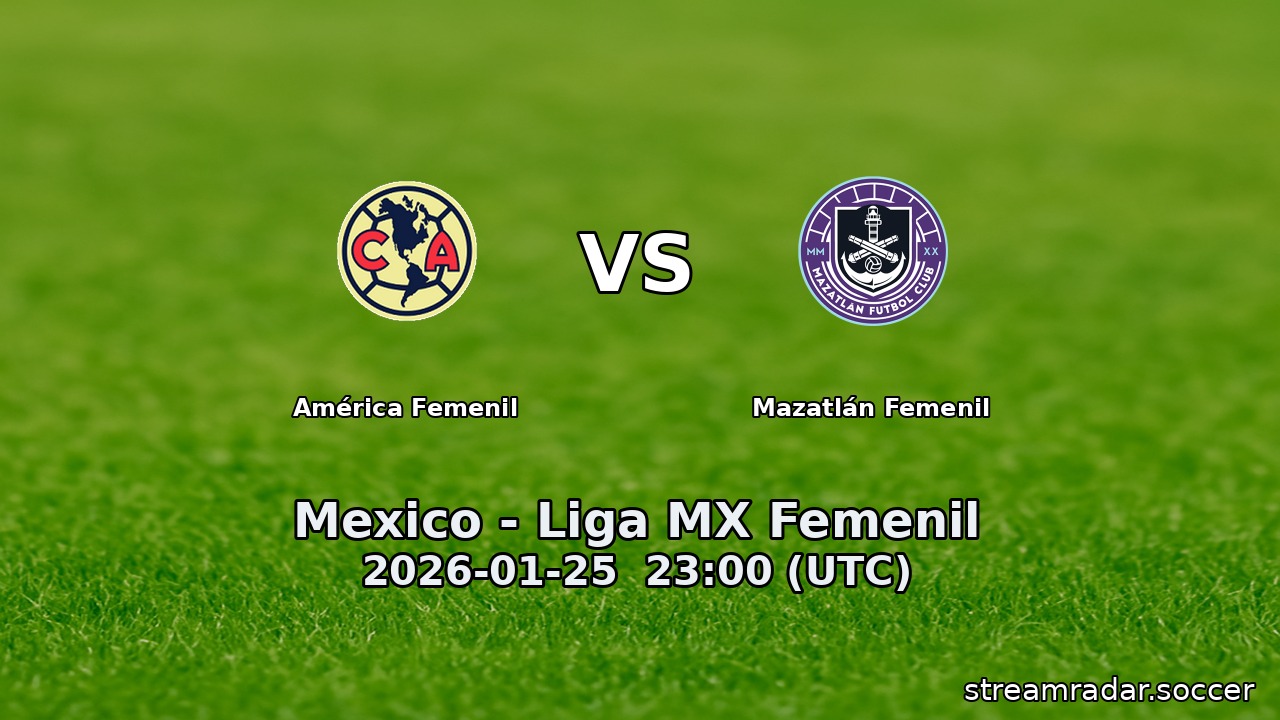 América Femenil vs Mazatlán Femenil