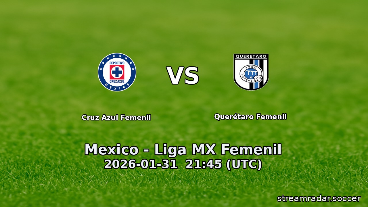 Cruz Azul Femenil vs Querétaro Femenil