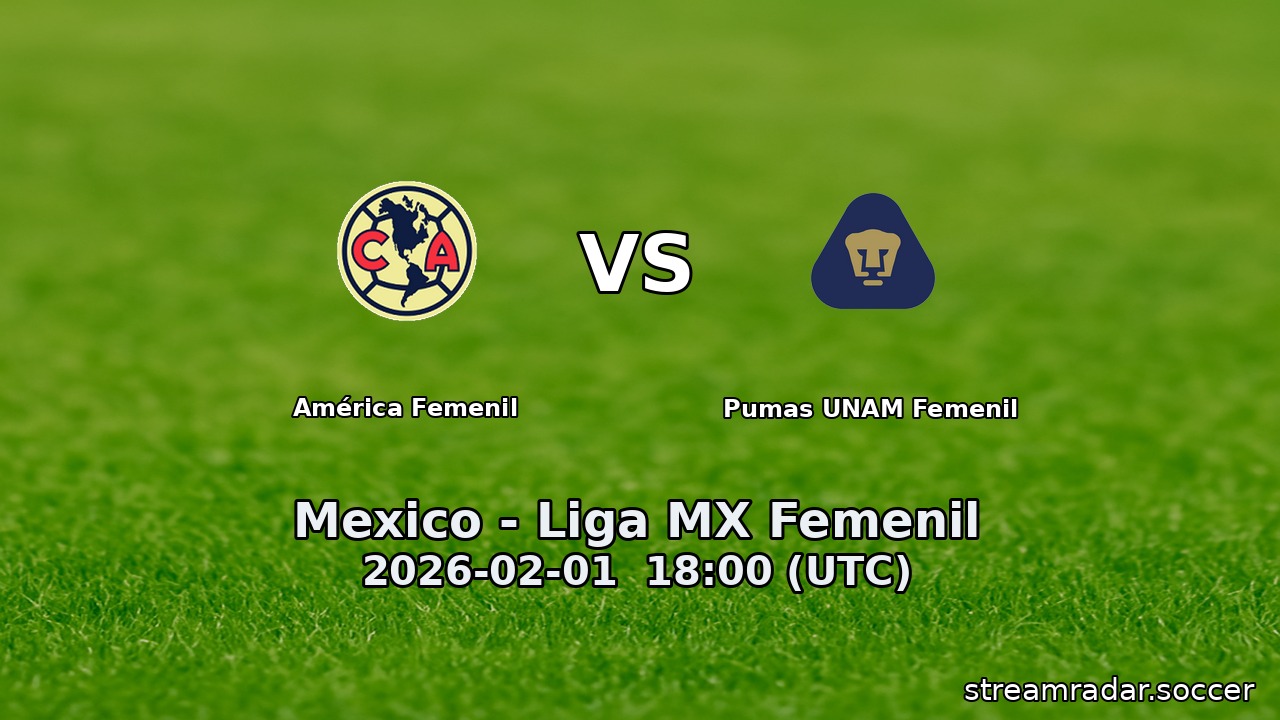 América Femenil vs Pumas UNAM Femenil