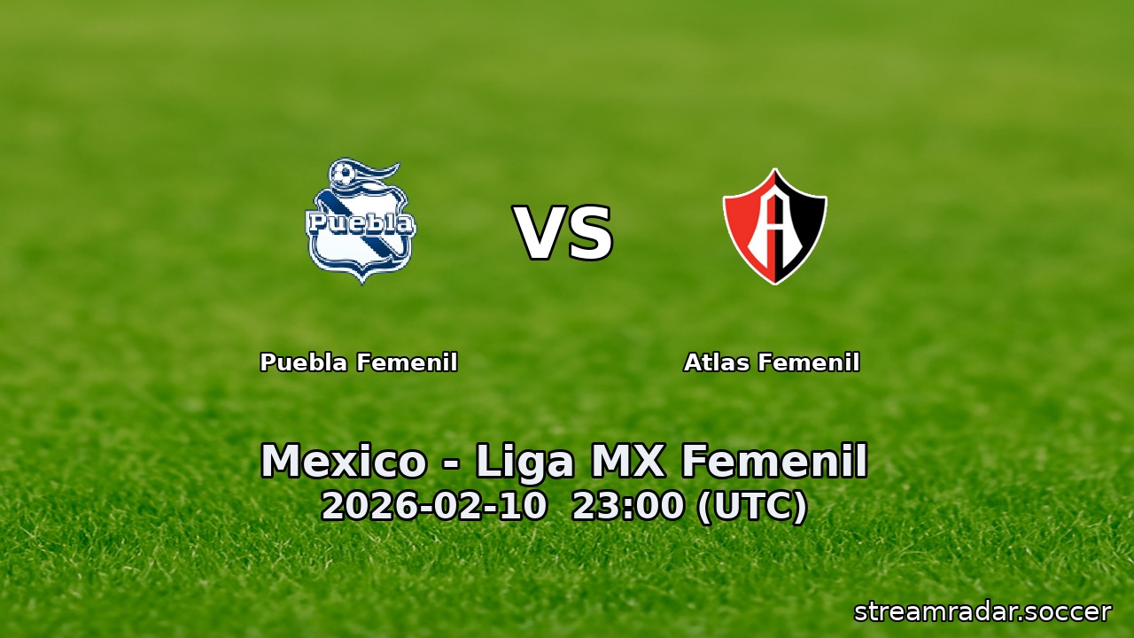 Puebla Femenil vs Atlas Femenil
