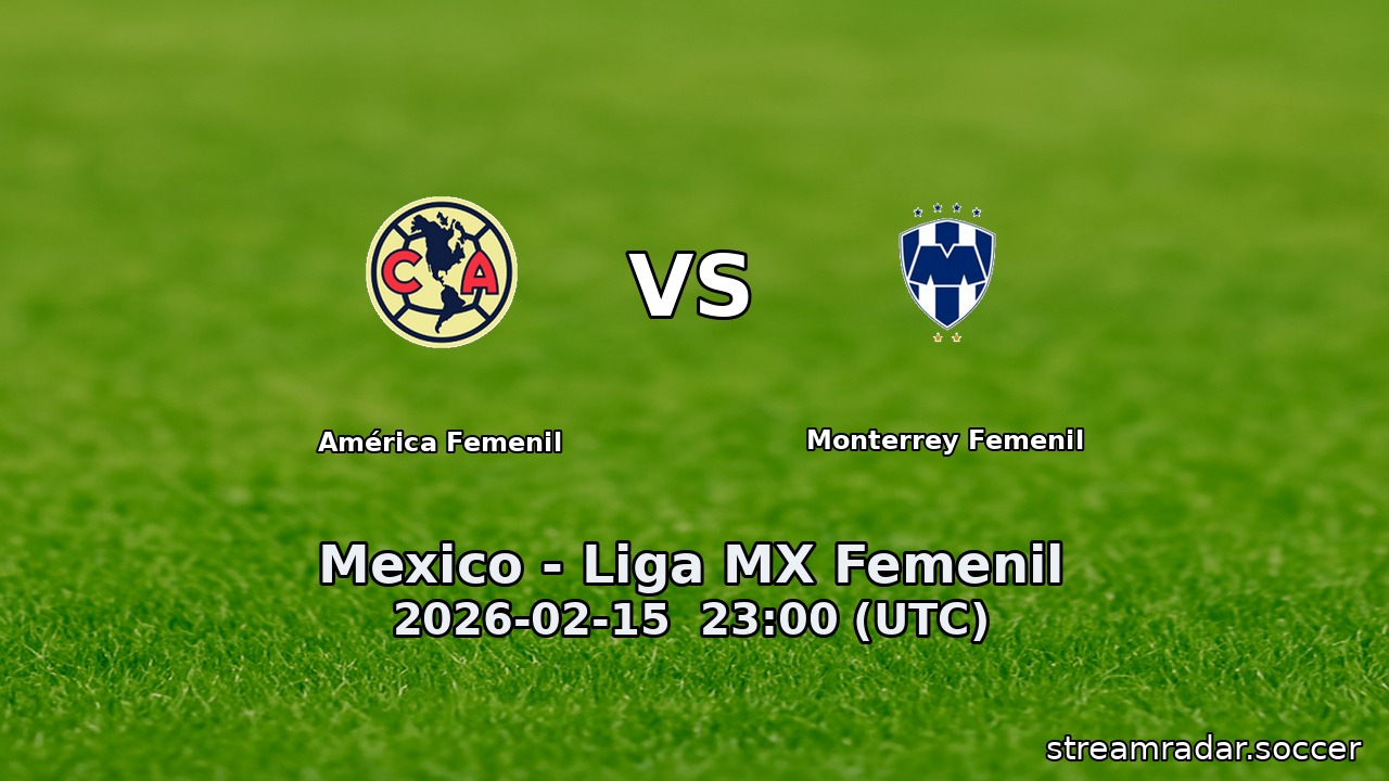 América Femenil vs Monterrey Femenil
