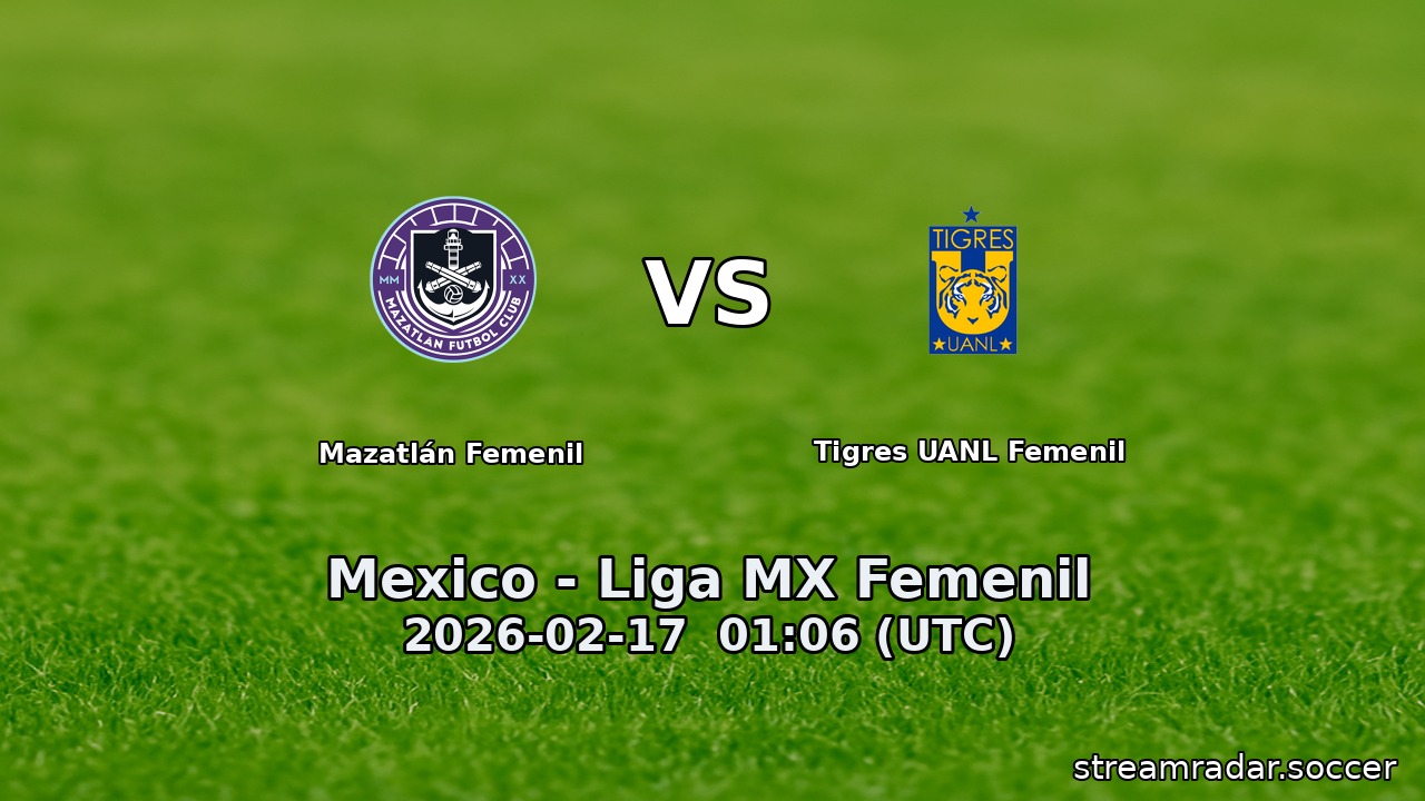 Mazatlán Femenil vs Tigres UANL Femenil