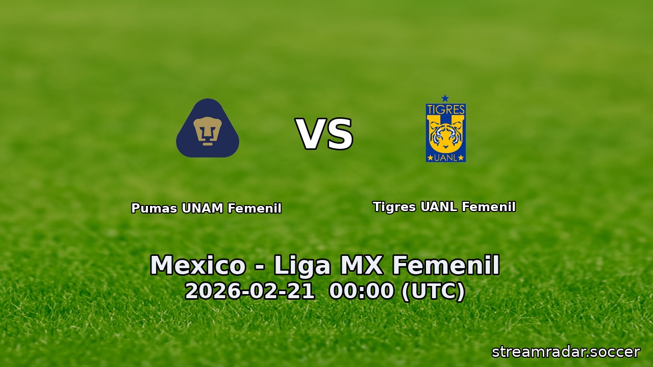 Pumas UNAM Femenil vs Tigres UANL Femenil