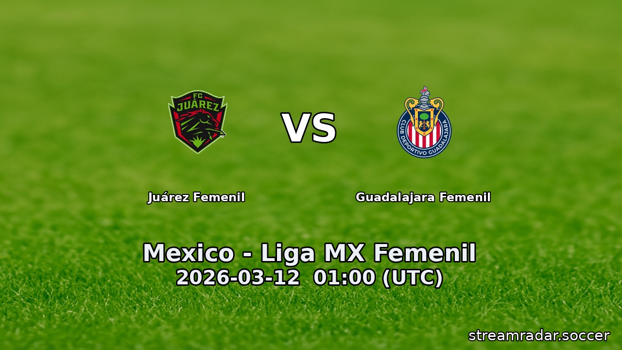 Juárez Femenil vs Guadalajara Femenil