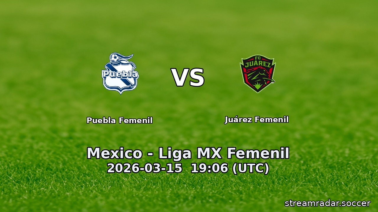 Puebla Femenil vs Juárez Femenil