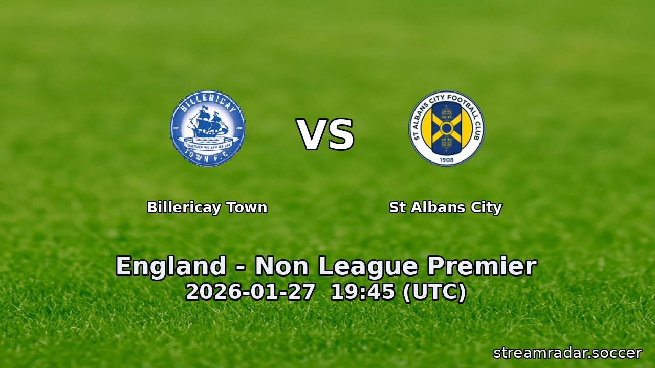 Billericay Town vs St Albans City