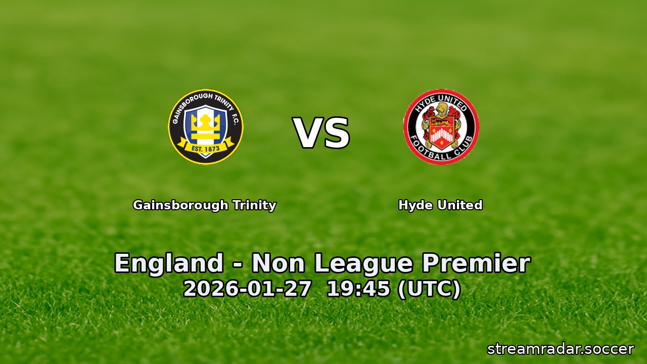 Gainsborough Trinity vs Hyde United