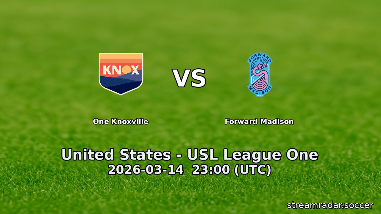 One Knoxville vs Forward Madison