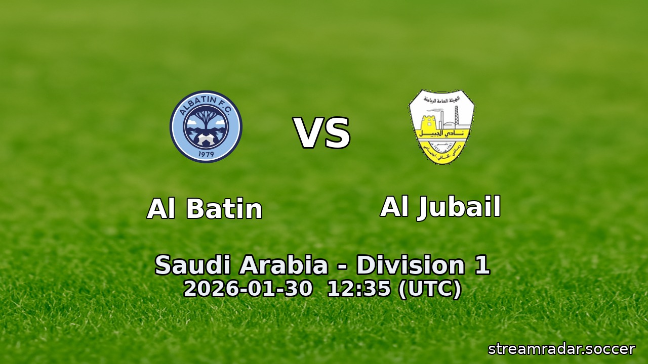Al Batin vs Al Jubail