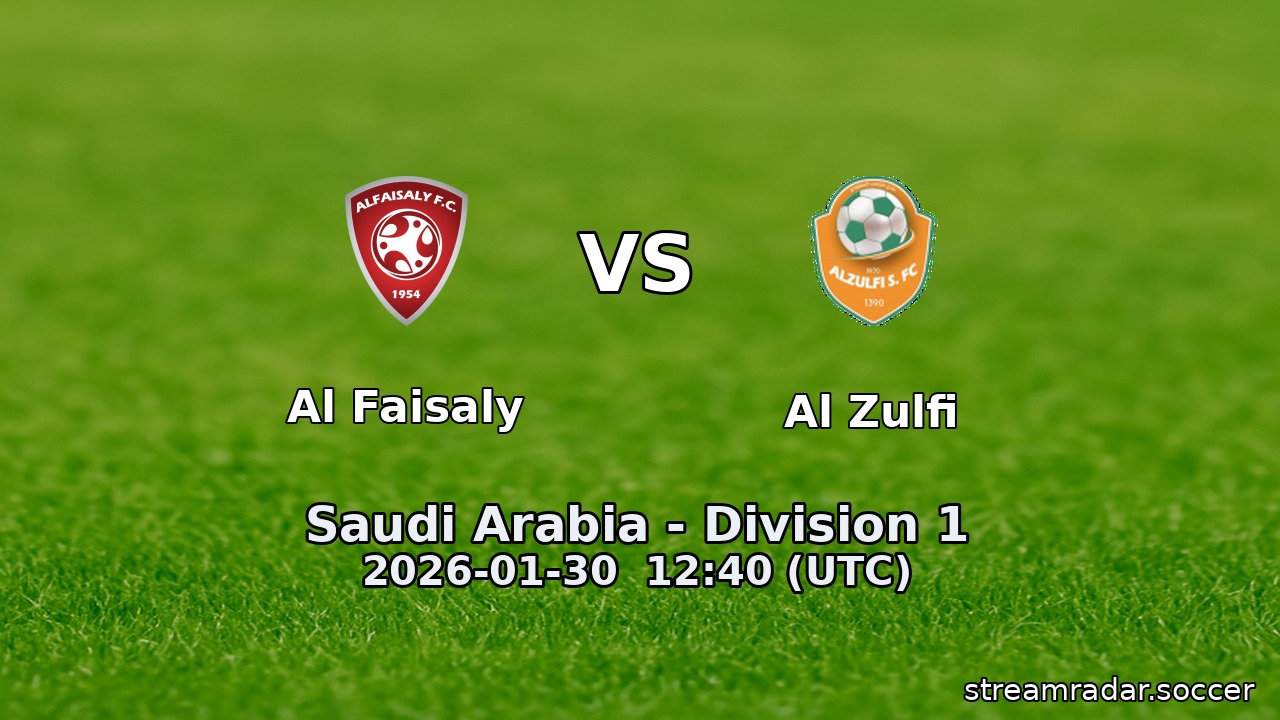 Al Faisaly vs Al Zulfi