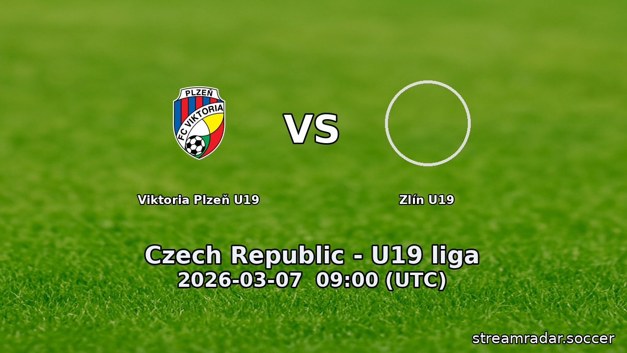 Viktoria Plzeň U19 vs Zlín U19