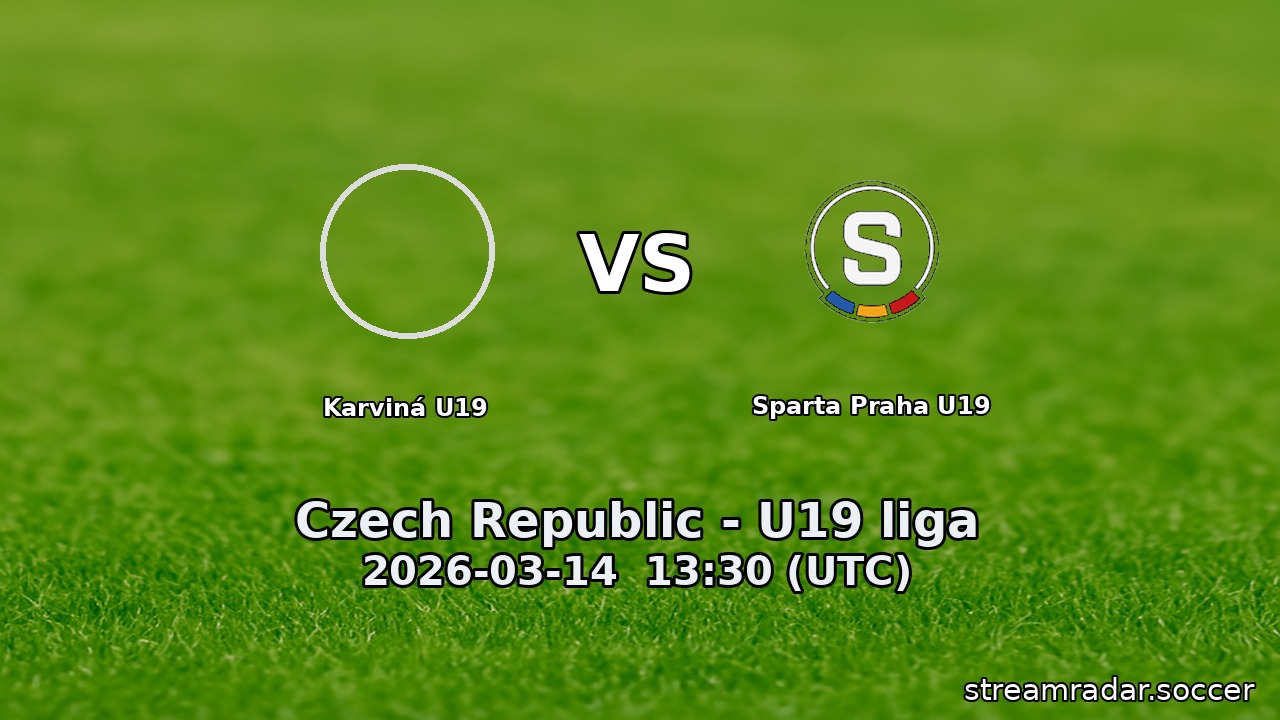 Karviná U19 vs Sparta Praha U19