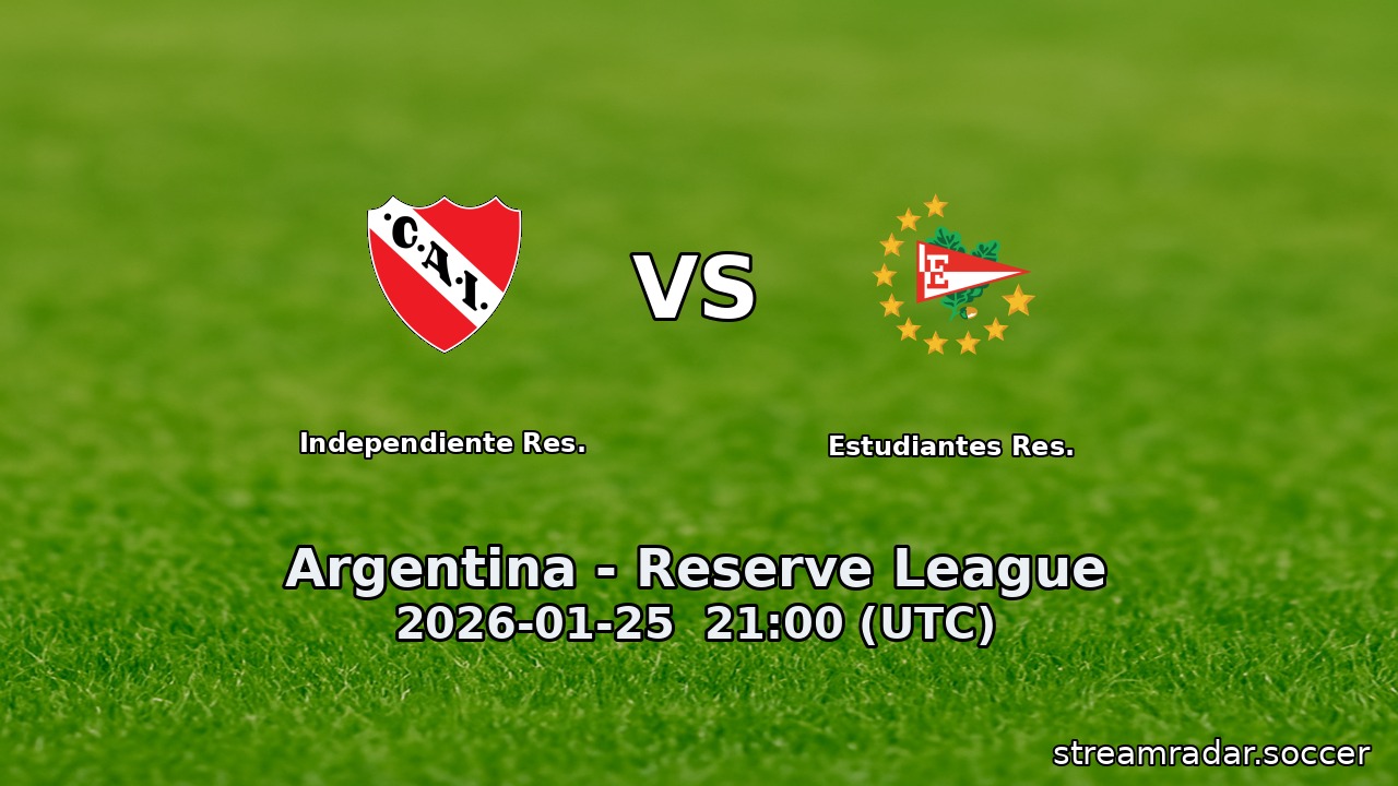 Independiente Res. vs Estudiantes Res.