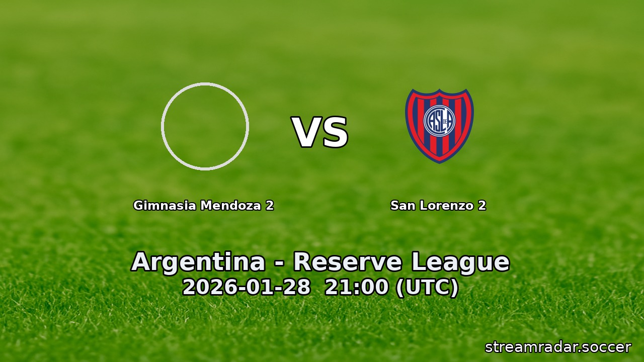 Gimnasia Mendoza 2 vs San Lorenzo 2