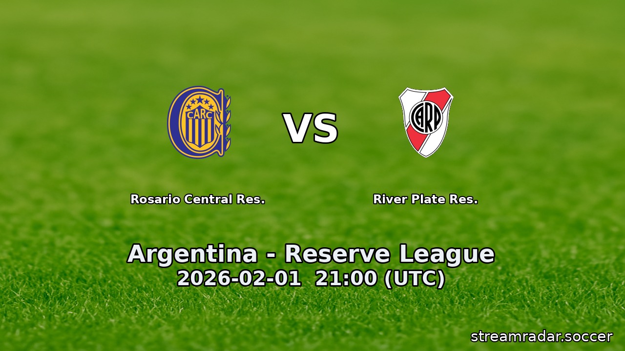 Rosario Central Res. vs River Plate Res.