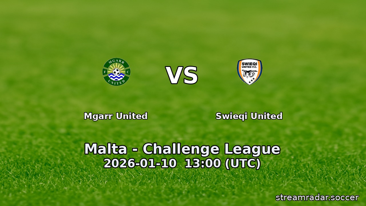 Mgarr United vs Swieqi United