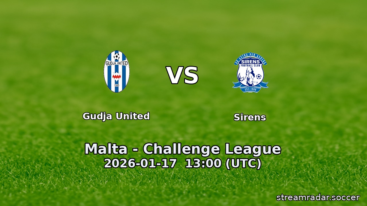 Gudja United vs Sirens
