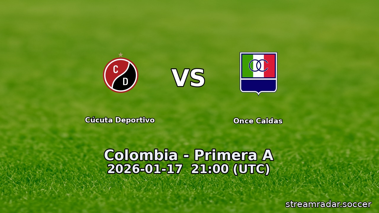 Cúcuta Deportivo vs Once Caldas