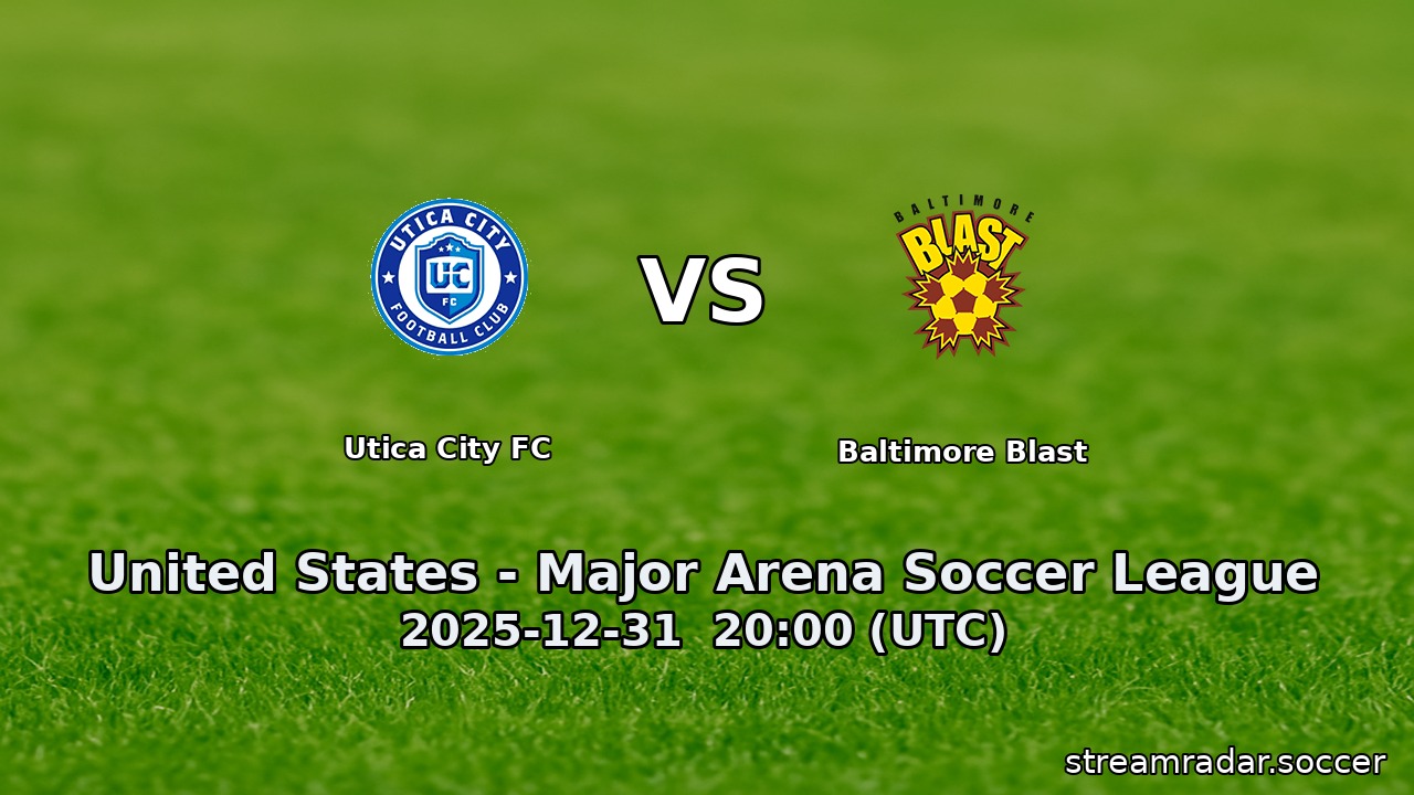 Utica City FC vs Baltimore Blast
