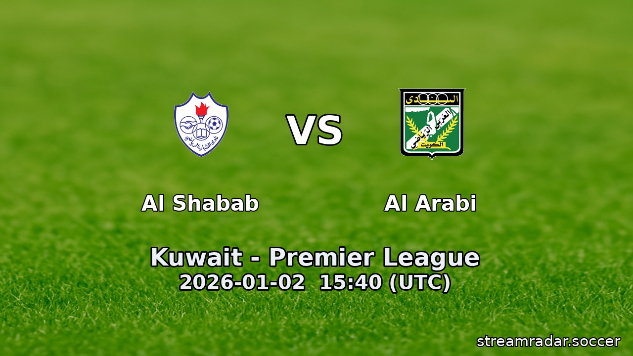 Al Shabab vs Al Arabi
