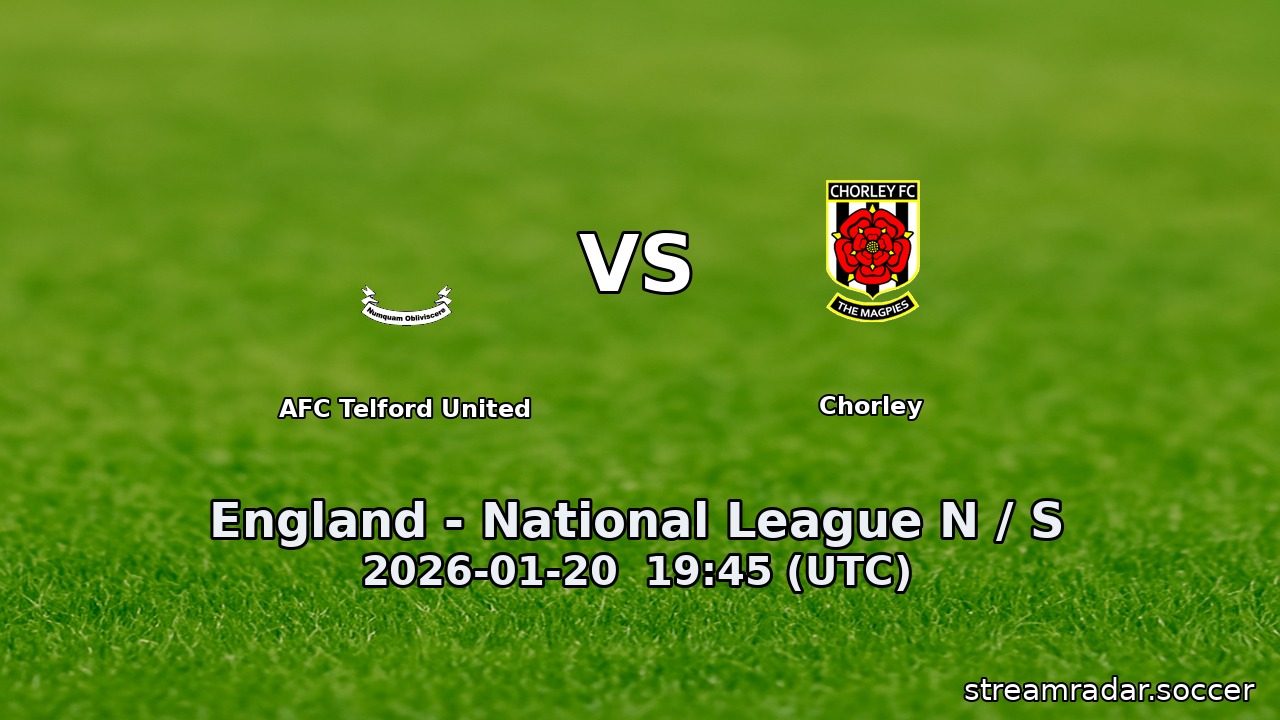 AFC Telford United vs Chorley