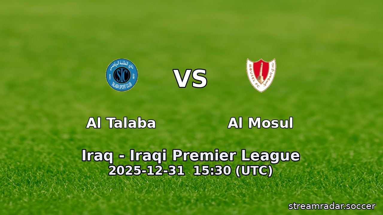 Al Talaba vs Al Mosul