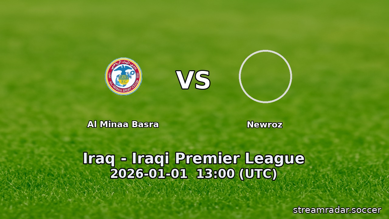 Al Minaa Basra vs Newroz