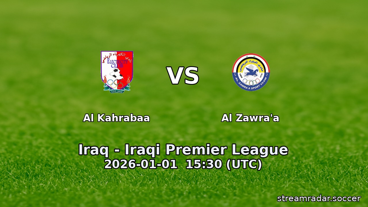 Al Kahrabaa vs Al Zawra'a