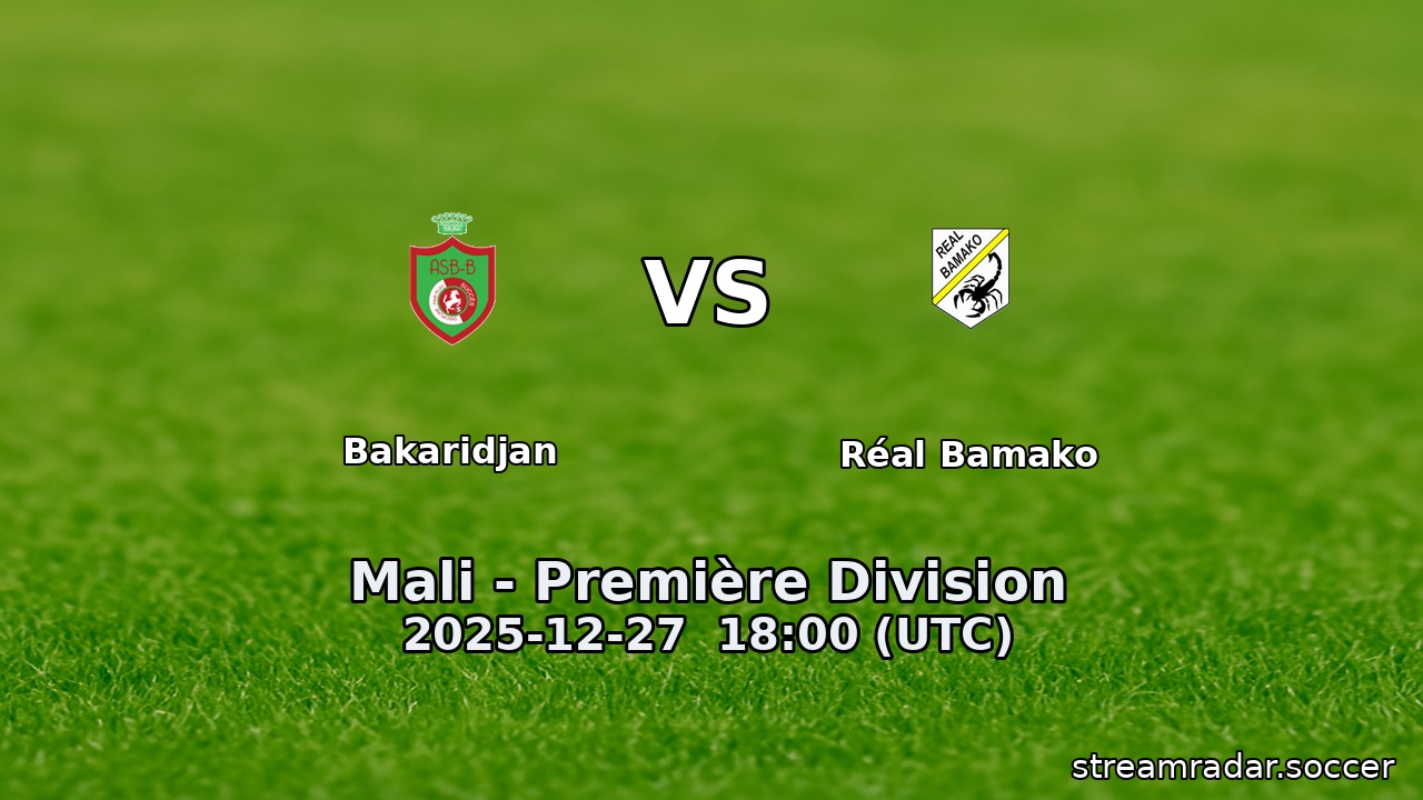 Bakaridjan vs Réal Bamako
