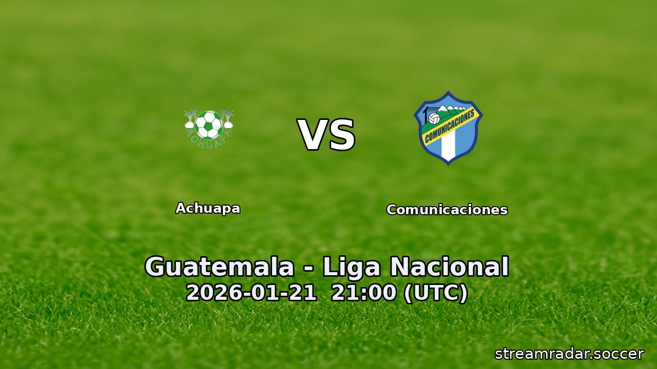 Achuapa vs Comunicaciones