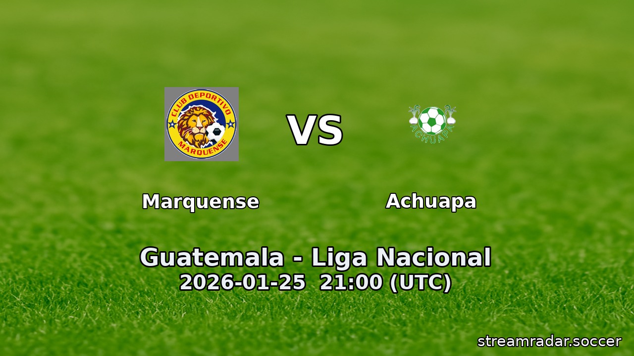 Marquense vs Achuapa