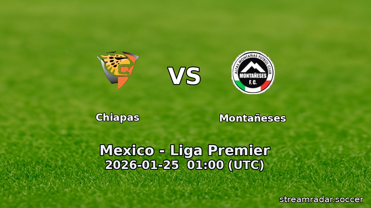 Chiapas vs Montañeses
