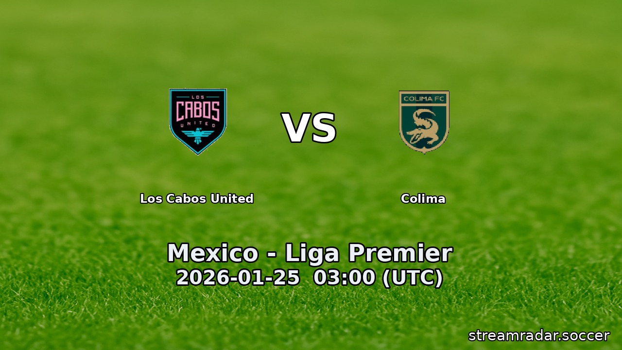 Los Cabos United vs Colima