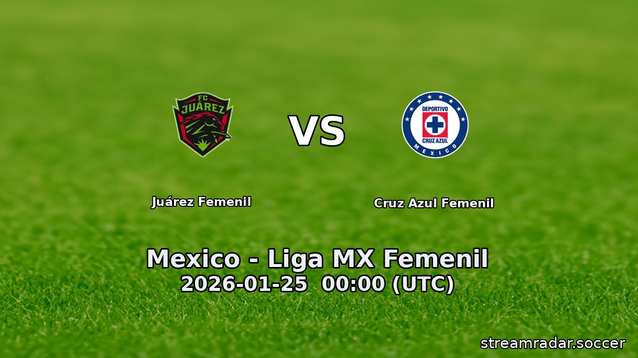 Juárez Femenil vs Cruz Azul Femenil