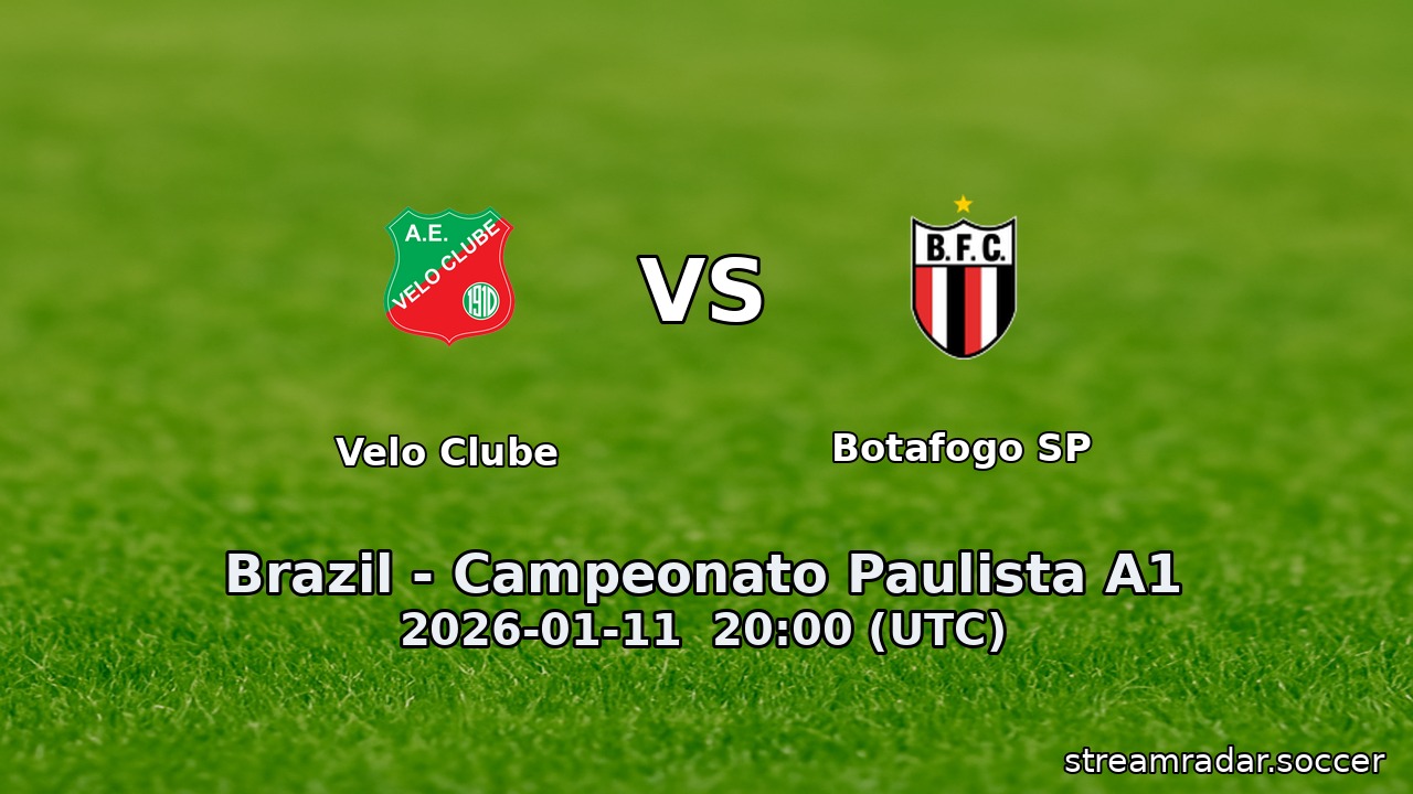 Velo Clube vs Botafogo SP