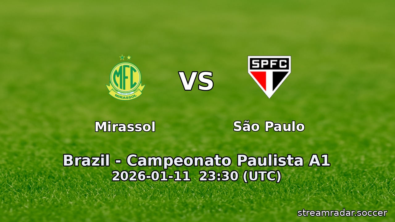 Mirassol vs São Paulo