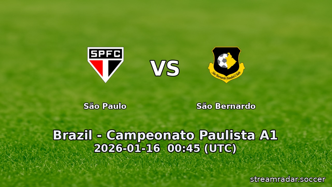 São Paulo vs São Bernardo