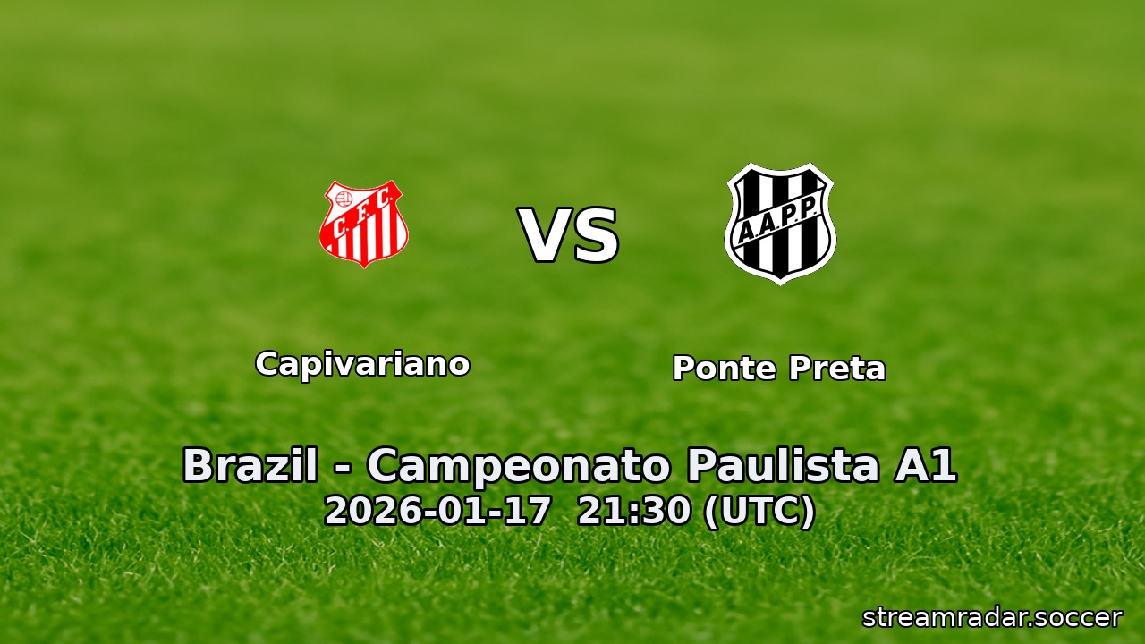 Capivariano vs Ponte Preta