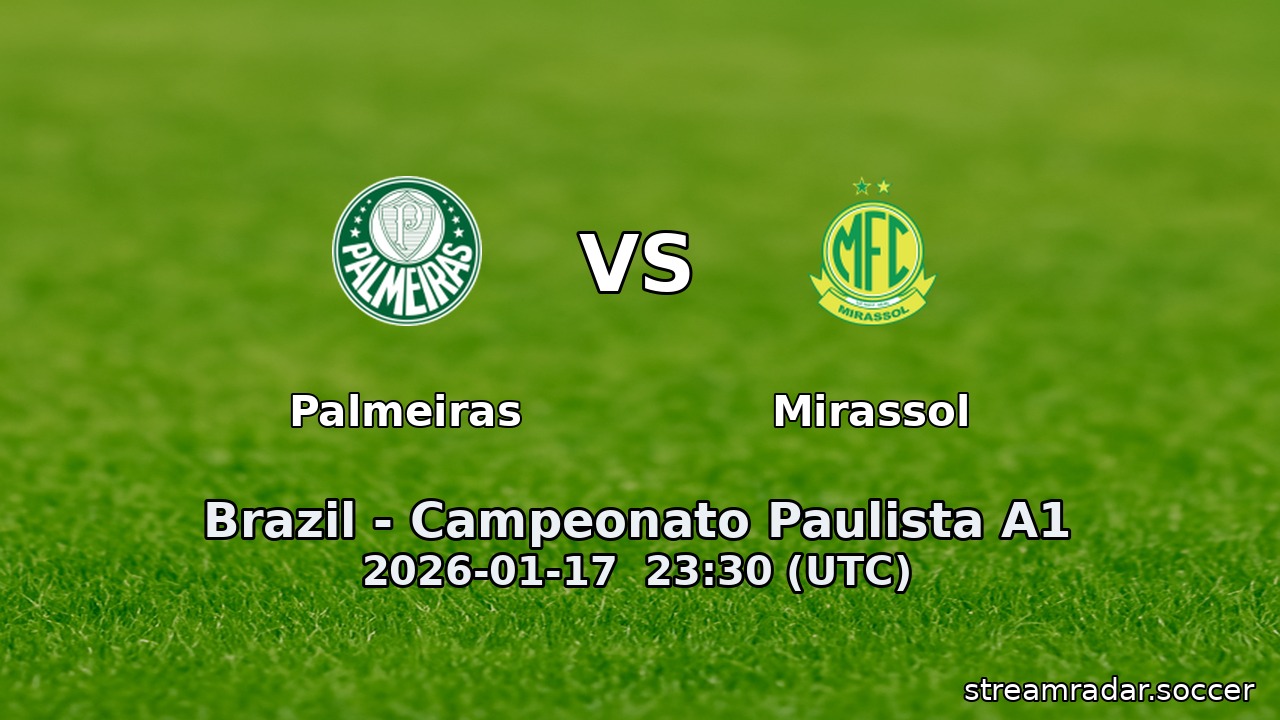 Palmeiras vs Mirassol