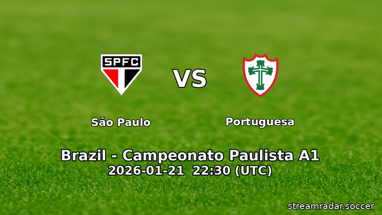 São Paulo vs Portuguesa