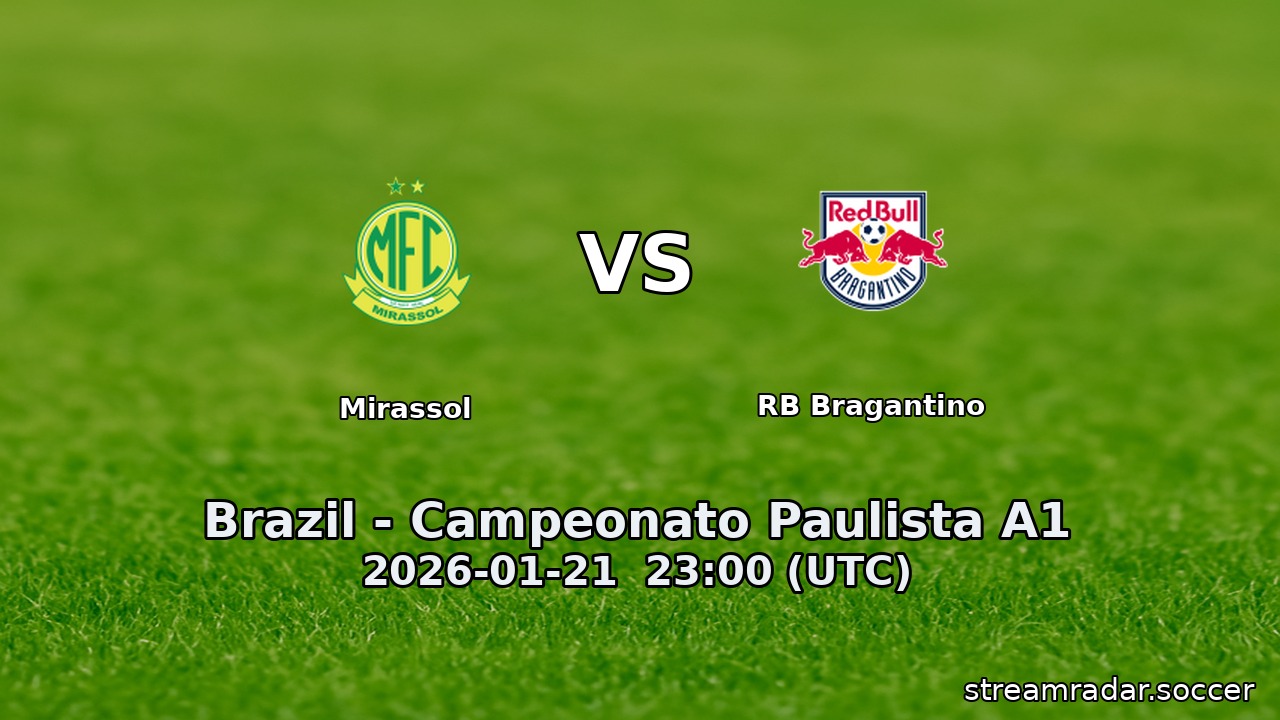 Mirassol vs RB Bragantino