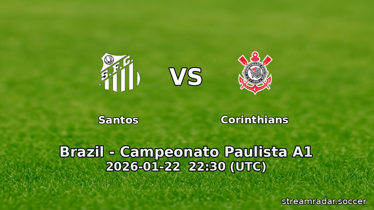 Santos vs Corinthians