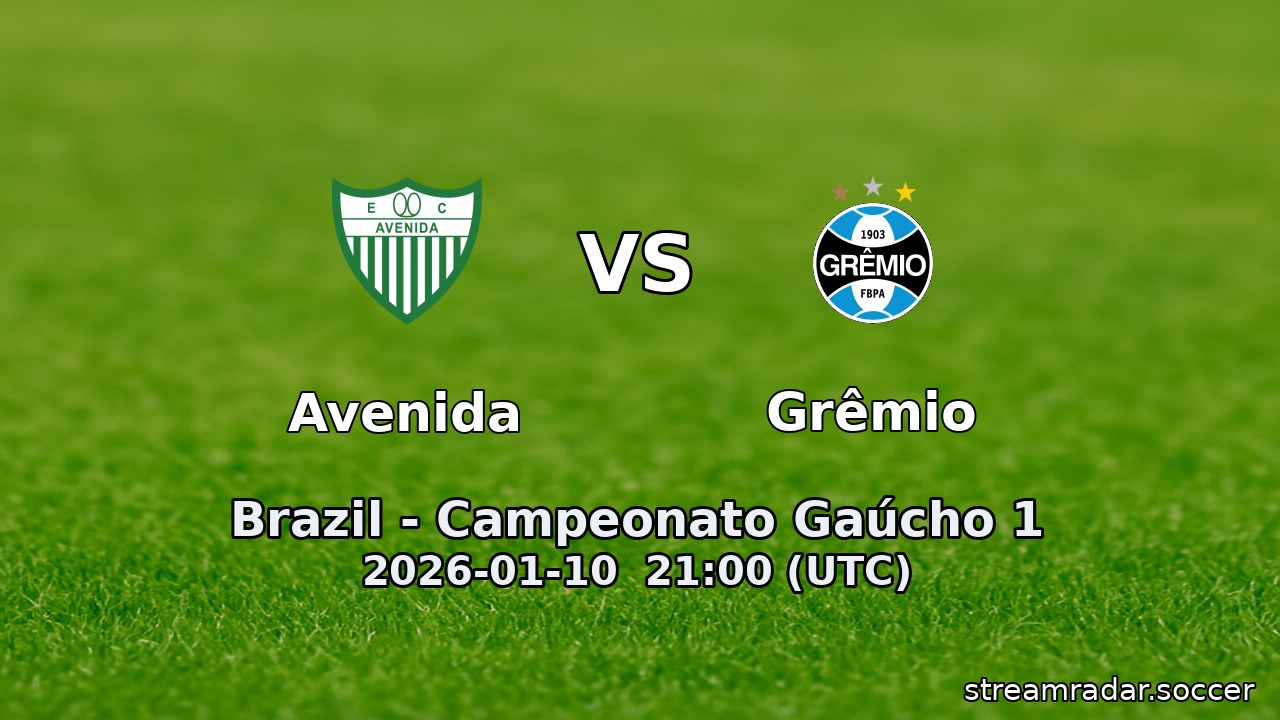 Avenida vs Grêmio