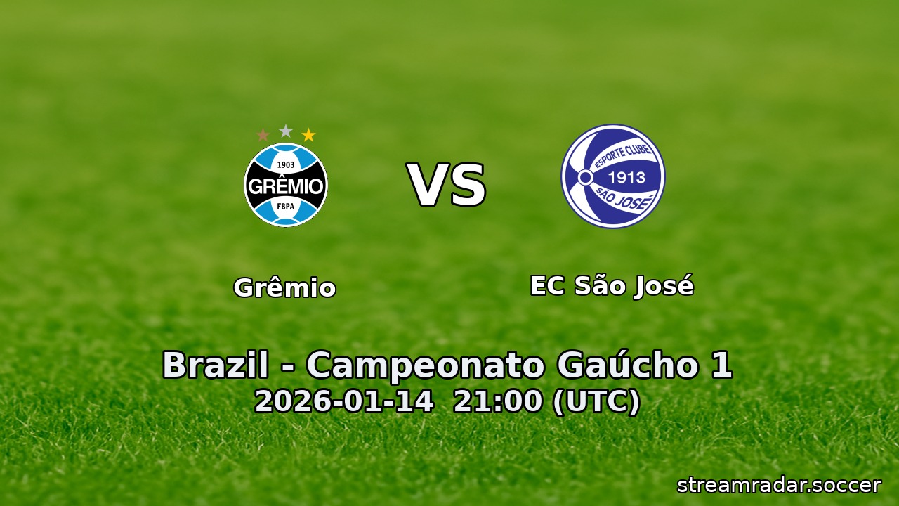 Grêmio vs EC São José