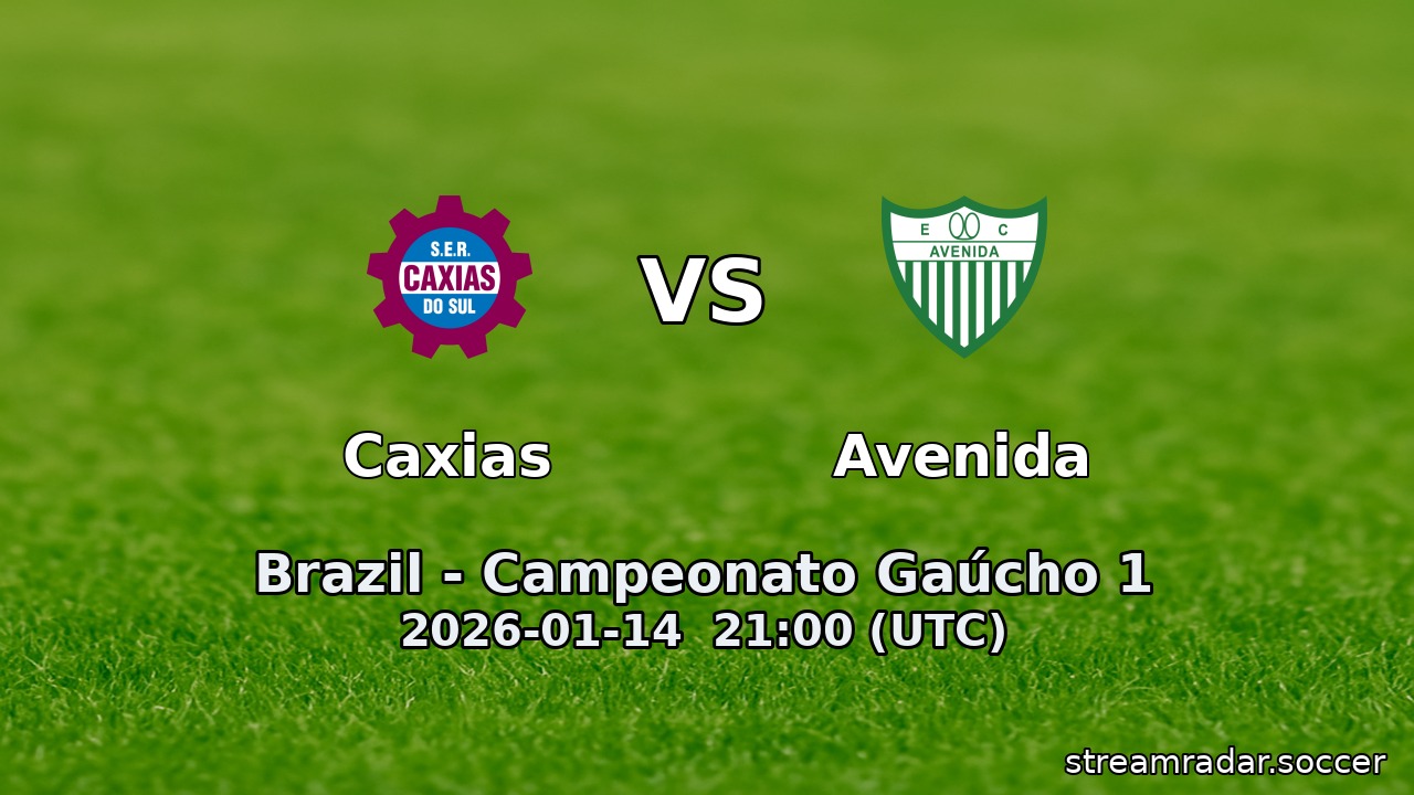 Caxias vs Avenida