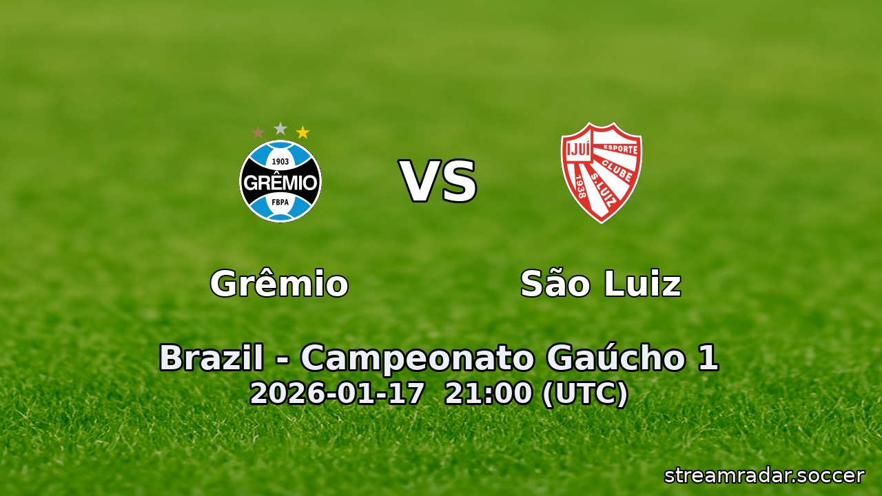 Grêmio vs São Luiz