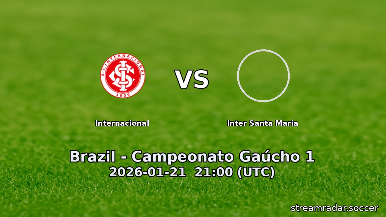 Internacional vs Inter Santa Maria