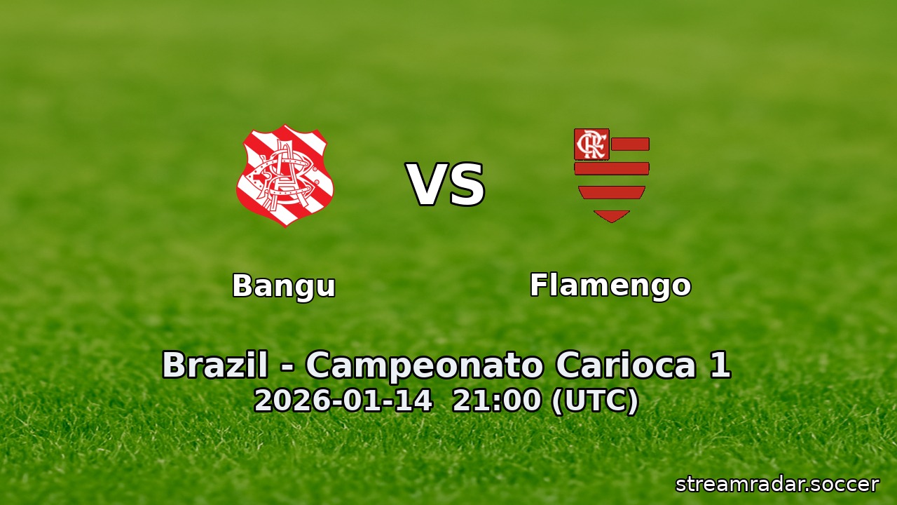 Bangu vs Flamengo