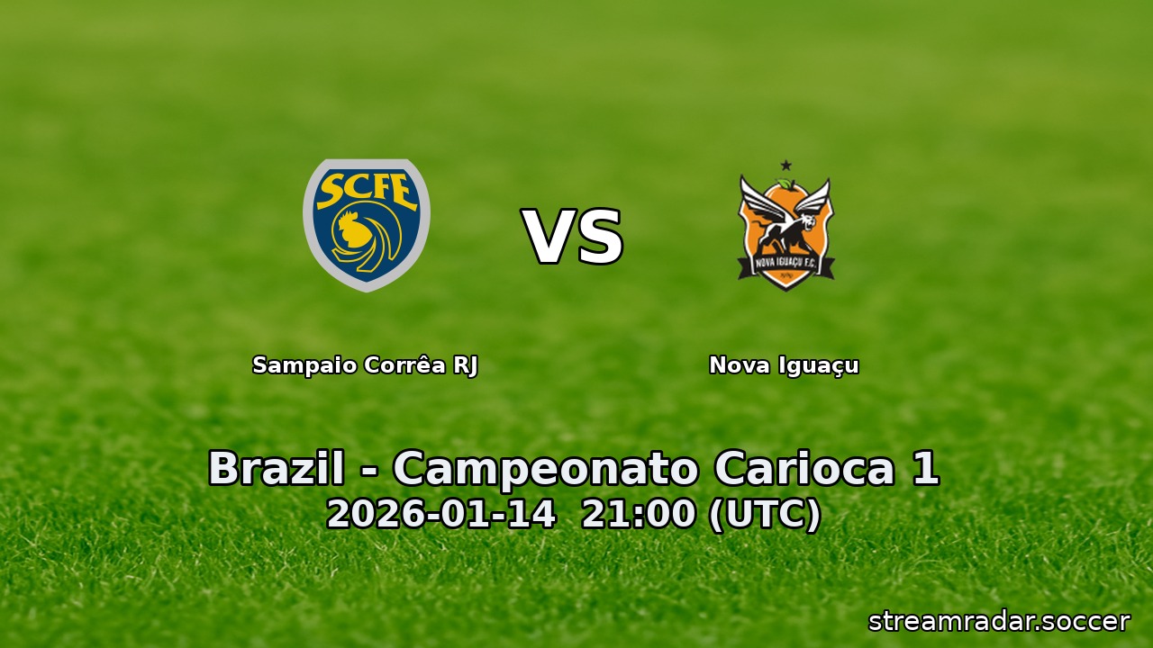 Sampaio Corrêa RJ vs Nova Iguaçu